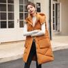 Women's Casual Long Down Cotton Vest Windproof Parka Hooded Overcoat Cold Warm Waistcoat