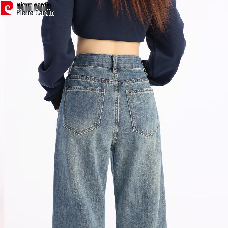 Pierre Cardin Women's Straight Wide-Leg Jeans