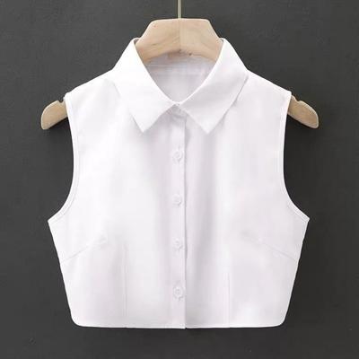 New Fashion Detachable Fake Collar Blended White Neckline Half Shirt
