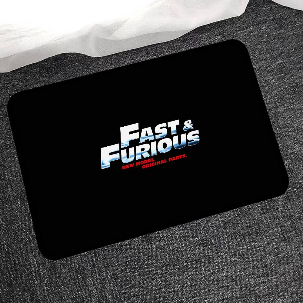 Movie F-Fast n F-Furious Floor Mat Rectangle Anti-slip Home Soft Badmat Front Door Indoor Outdoor Mat Hotel Decor Mat