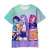 New K-POP Demon Slayer Girl Group Boy Group 3D Digital Print Casual Loose T-Shirt Children's Clothing Top