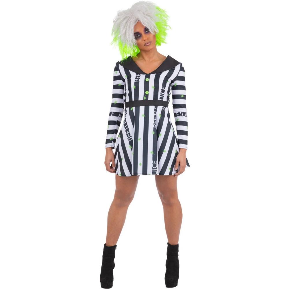 Beetlejuice Womens/Ladies Costume