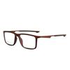 Men's Sports Style Square Eyeglass Frame - TR90, Aluminum-Magnesium, Anti-Blue Light Lenses, Myopia-Compatible (Model 5809)
