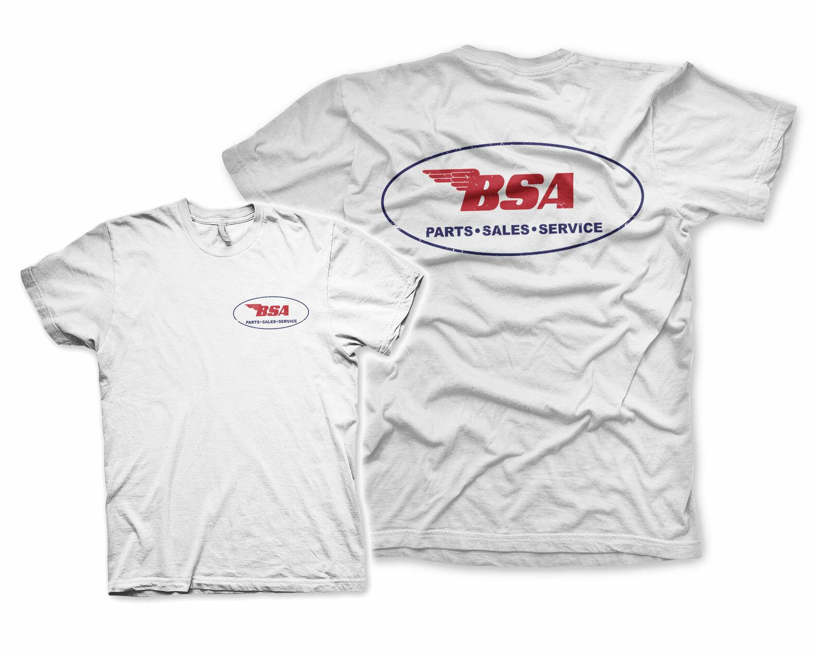 Officially Licensed B.S.A. Motorcycles Parts Sales Service Men s T-Shirt S-XXL S
