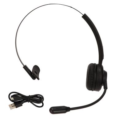 Bluetooth Telefon Ahizesi Tek Kulak Kablosuz Müşteri Hizmetleri Kulaklığı PC için Dönebilir Mikrofonlu