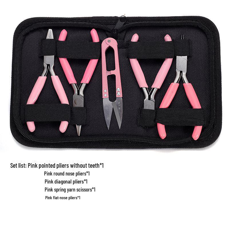 DIY Handmade Jewelry Tool Set: Pliers & Materials for Earrings, Dangles, and Hairpins