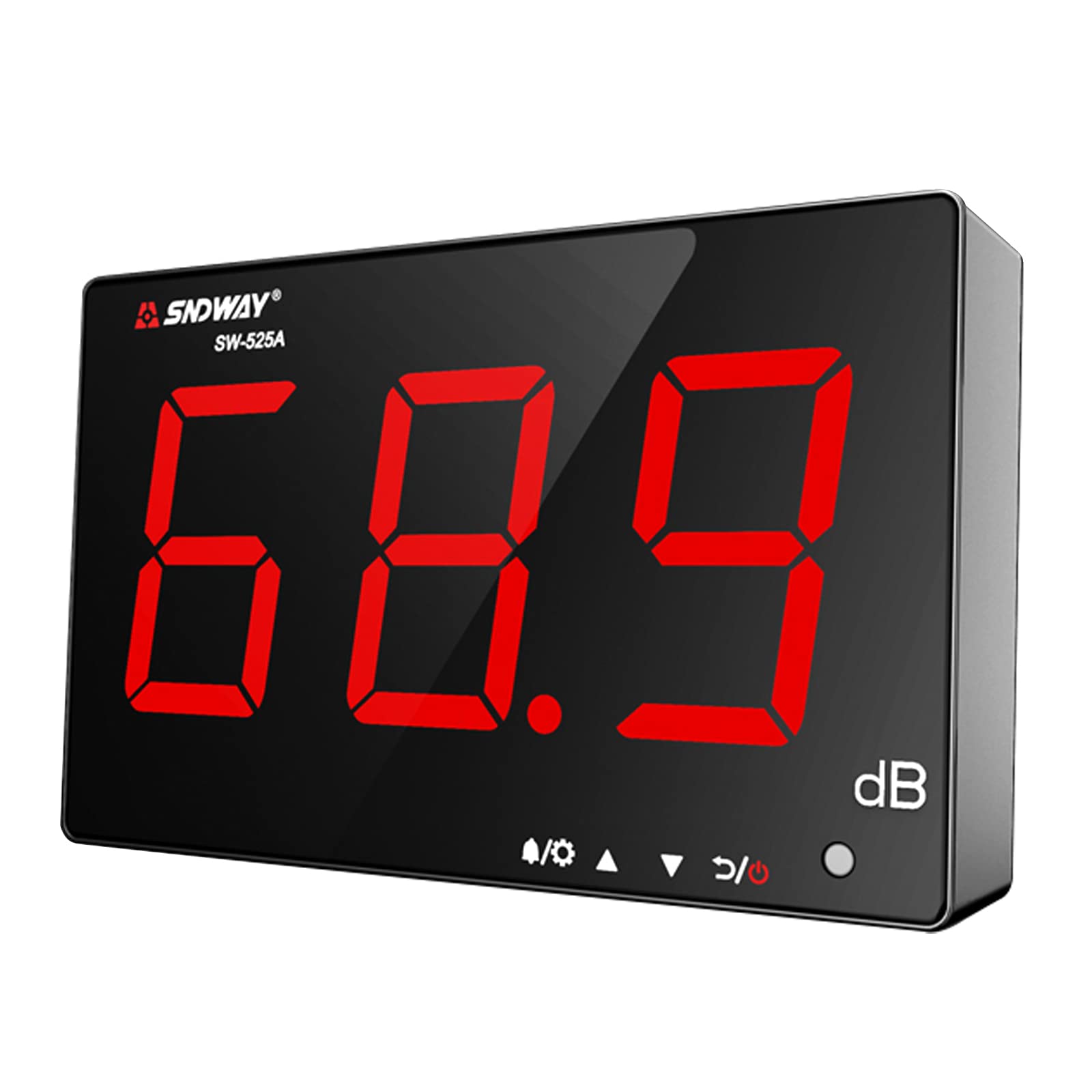 

QuiExact Digital Sound Level Sound Level Tester with Alarm LCD Flashing Measurement Range Environmental Meter for Inch Meter, Function, Display,