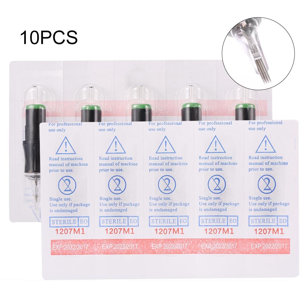 10pcs Disposable Semi Permanent Makeup Tattoo Cartridge Needles RL RM M1 RS for Makeup Machine