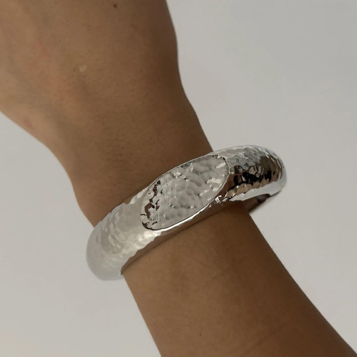 

DIEZI Винтажная мода Золотой Серебряный цвет Металлические браслеты-манжеты для женщин Мужчин Хип-хоп Панк Геометрический Круглый Браслет Вечеринка Ювелирные изделия