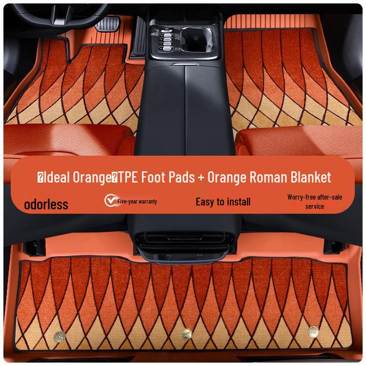 Durable, Waterproof, Multi-Color TPE Car Floor Mats for All Models - Original Color, Full Coverage