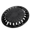 4PCS R15 Hub Caps 15 Inch Thick ABS Stylish Wheel Rim Cover Hubcap Replacement for Fiat 500 Black