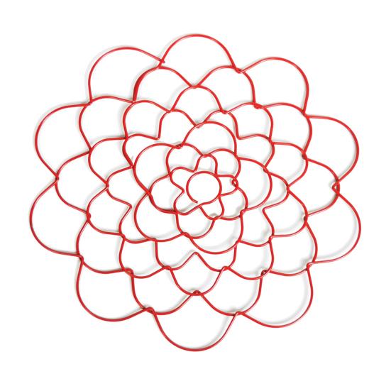 

6 Диаметр цветочной лягушки Цветочная сетка Держатель для черенков цветов Проволока из нержавеющей стали Сетка для цветочных композиций для вазы Цветочные стебли Букеты Фиксация растений красный