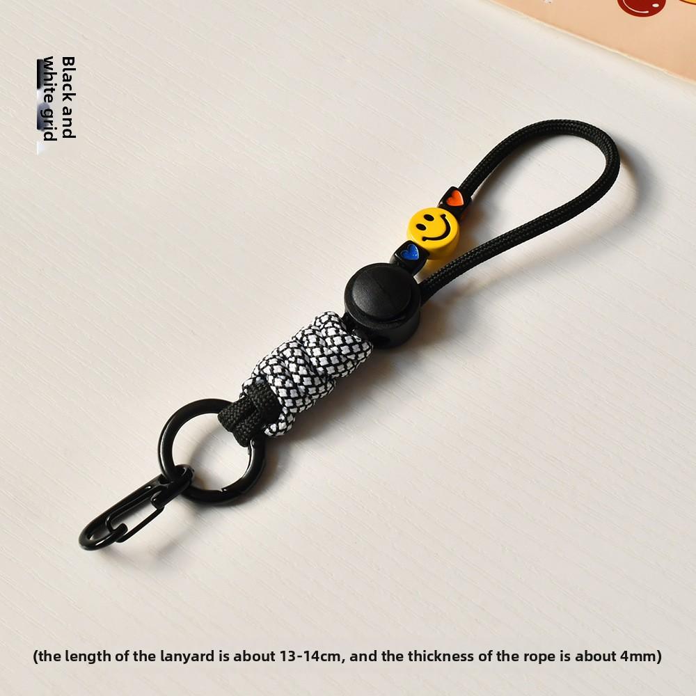 Laccetto per Telefono Cellulare Colorato Intrecciato a Mano Trendy Dopamina Catena per Telefono Cellulare Ciondolo Portachiavi per Chiavetta USB