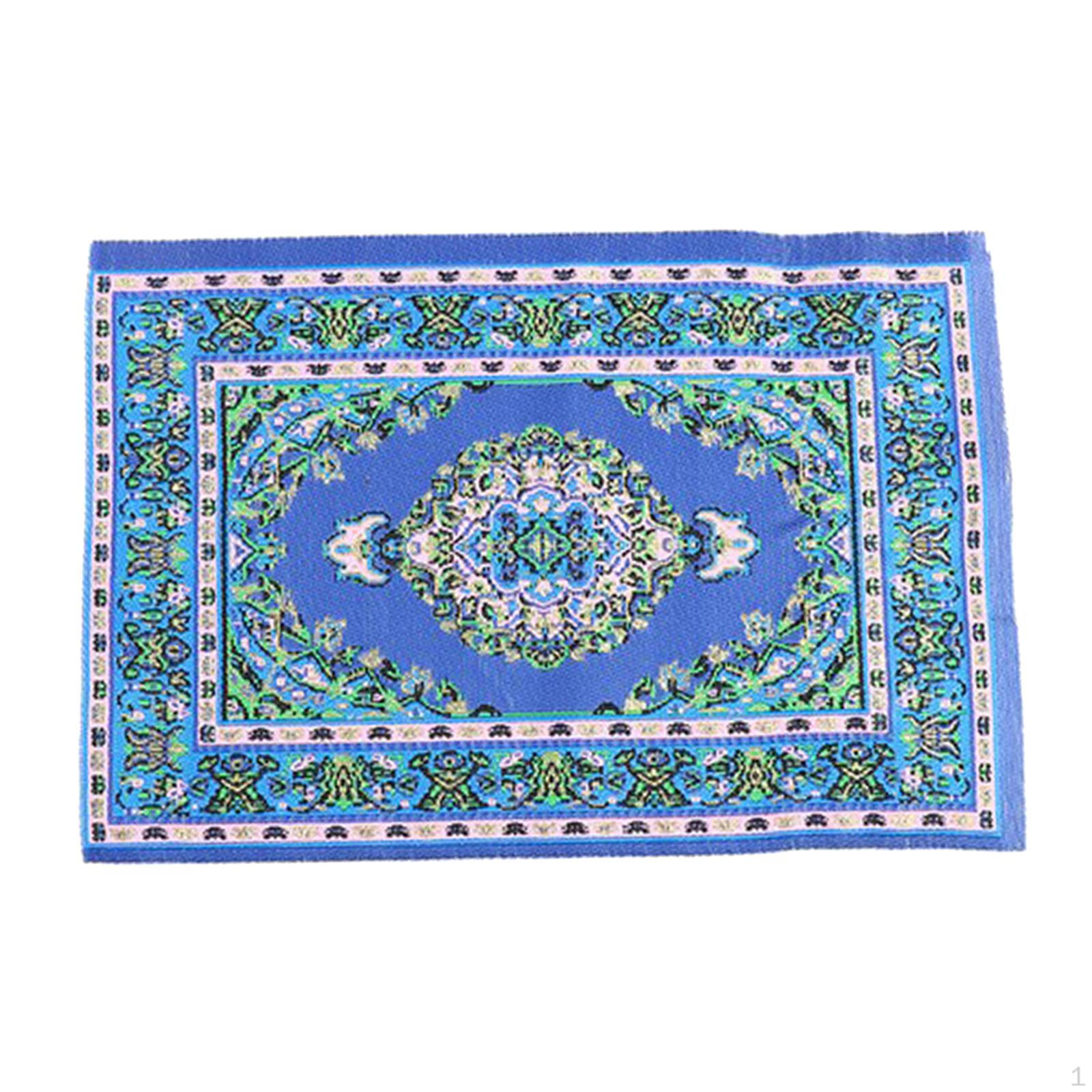 

1/12 Cloth Carpet Dollhouse Home Miniature Supplies Scenery Furniture Life Scene Simulation Floor синий