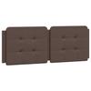 VidaXL Coussin de Tête de Lit, Oreiller Rembourré de Tête de Lit, Accessoire de Lit de Chambre à Coucher Intérieur, Marron 374852