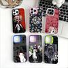 Danganronpa Junko Enoshima Monokuma Colored Silver Frosted For IPhone Phone Case 17 16 15 14 13 12 11 Pro Max XR Plus Shockproo