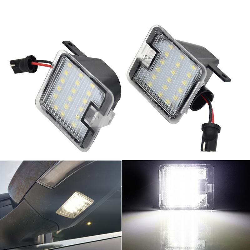2x CANBUS LED Under Mirror Puddle Light For Ford Focus MK3 Mondeo MKIV MKV Kuga C-Max MK2 Escape S-Max Under Mirror Welcome Lamp