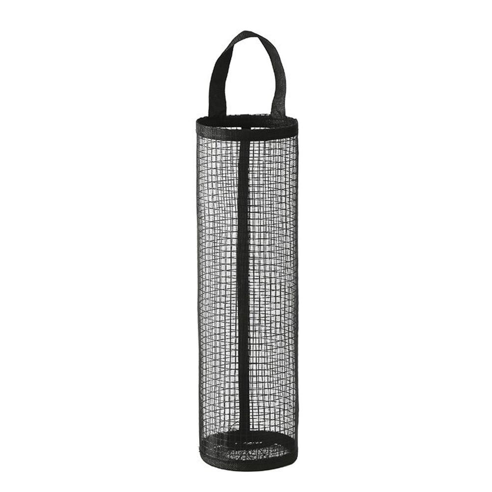 For Kitchen Garbage Bag Dispenser Mesh Storage Container Wall Mounted for Bathroom and Utility Room Organization