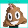 Cosplay Costume For Women With Funny Poop Emoji Design For Halloween Parties