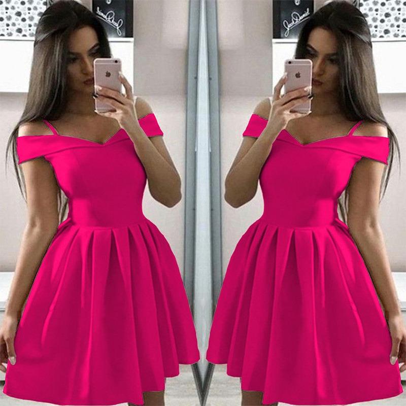New Women's Clothing Suspender Waist Pleated Dress Midskirt Hot Sexy Dress