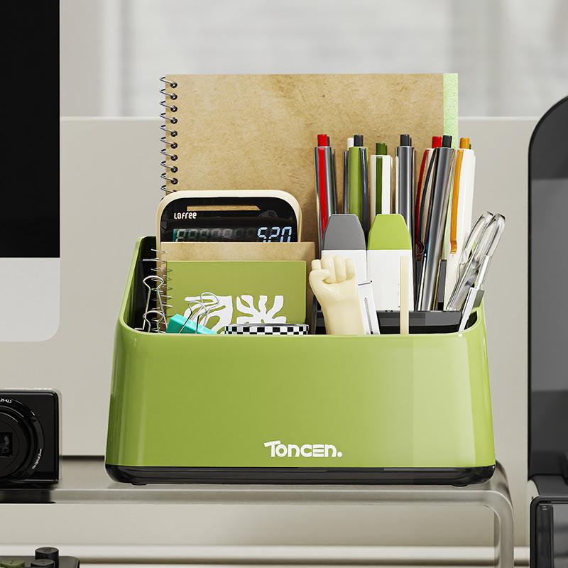 Desktop Storage Box Student Sundries Storage Box Tv Remote Control Phone Mini Abs Stationery Organizer Case Office El Storage