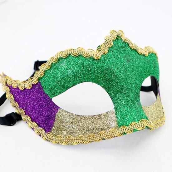 Mardi Gras Masque Colorful Feather Masquerade Masque for Women Venetian Carnival Costume for Prom Ball Halloween Party Cosplay