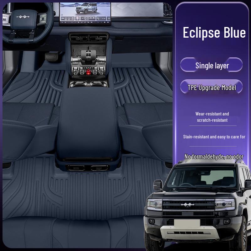 Eco-friendly Double-layer Floor Mats for Equation Leopard Titanium 5 Model Car Interior
