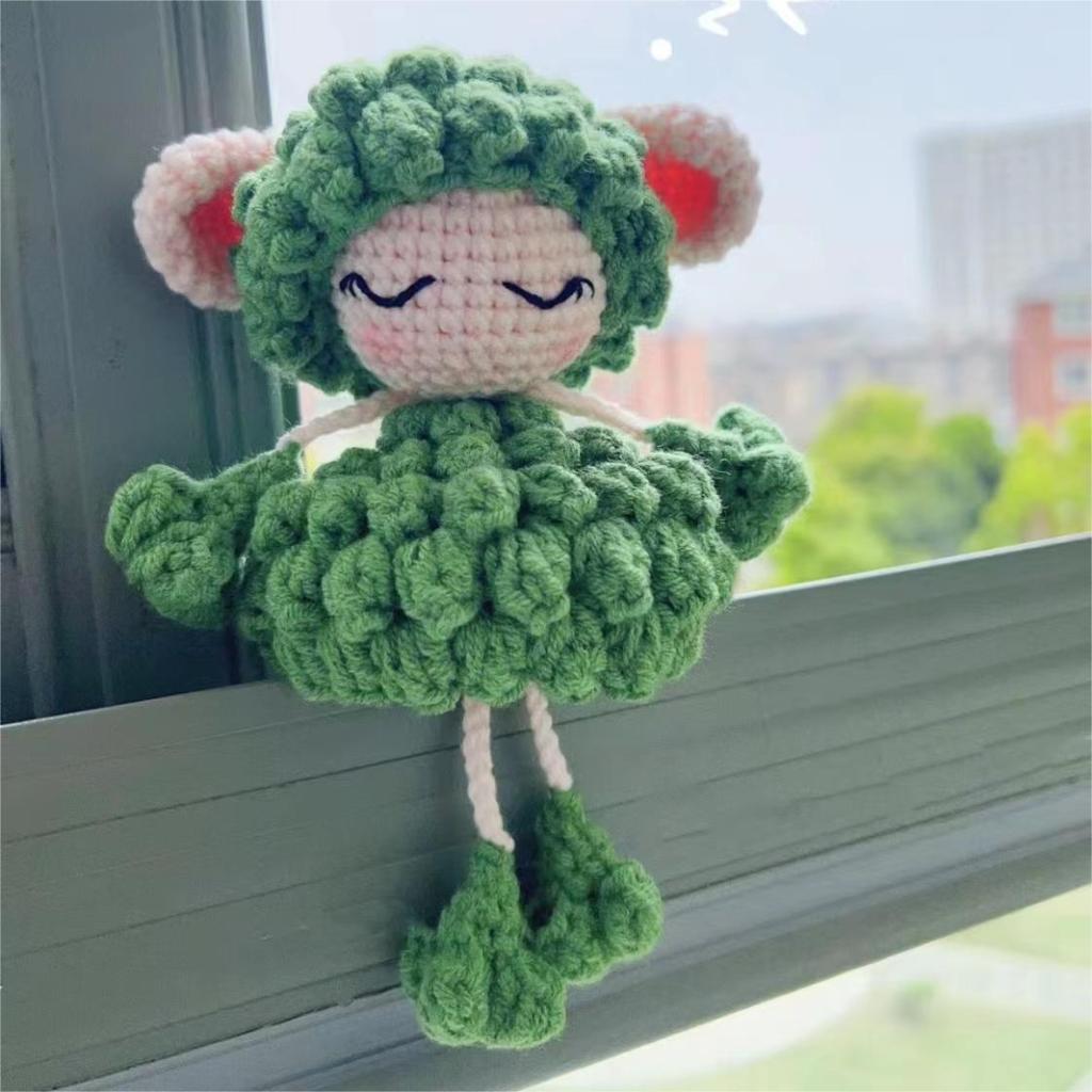 Dream Loving Sheep Handwoven DIY Material Bag Knitting Yarn Thread Crochet Doll Pillow Home Decoration Couple Handmade Gift