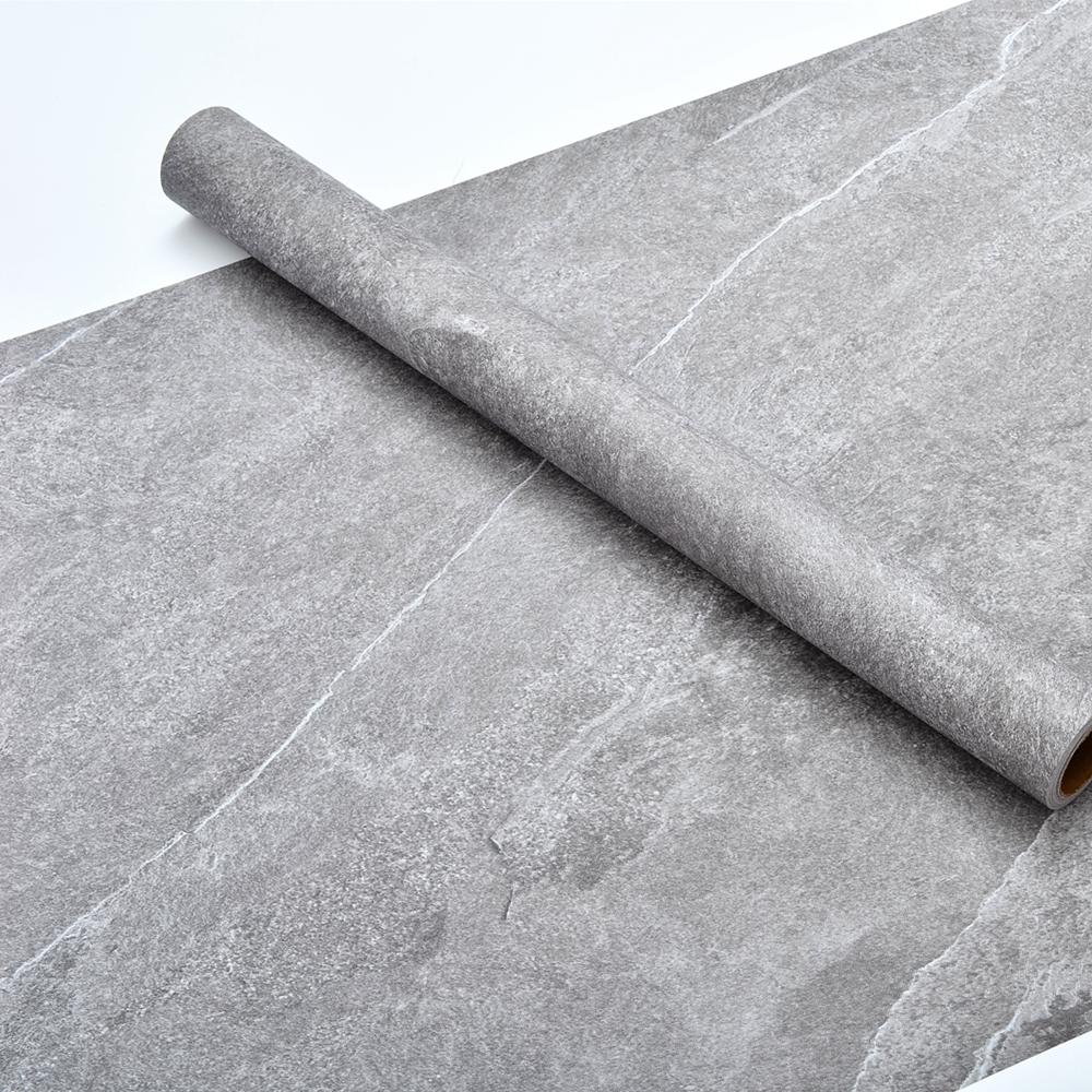 40/59cm Cement Grey Self-adhesive Waterproof Floor Stickers Home Decoration PVC Floor Stickers For Living Room TV background
