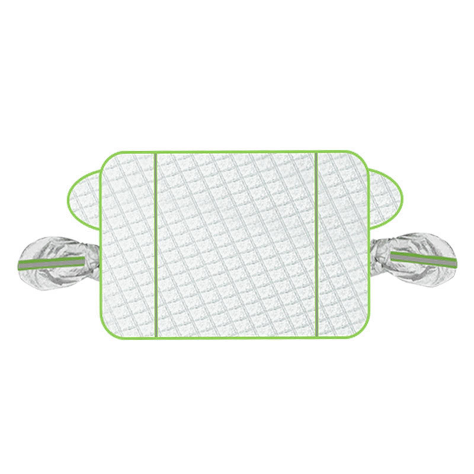 

Car Windshield Snow Cover Magnetic Edge Auto Sun Shade Snow Ice Protection Cover with Side Mirrors Cover for Car SUV CRV 2 зелений