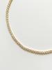 Elyona Round Setting Tennis Chain Necklace Cubic Zirconia (Gold/Silver) Daily Layering Luxury Style
