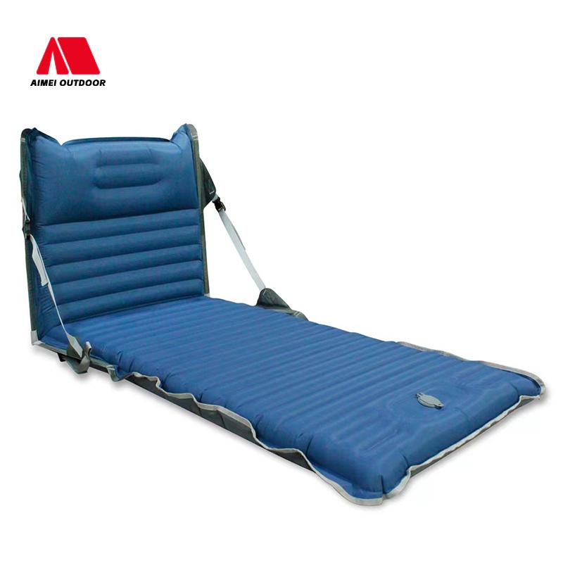 Cheap Heavy Duty High Quality Travel Hiking Picnic Inflatable air Mat Sleeping Pad Mattress синий