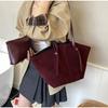 Retro Lazy Tote Bags, High-end Frosted Suede Large-capacity Shoulder Bag, Casual Versatile Commuter Ladies Storage Handbags New