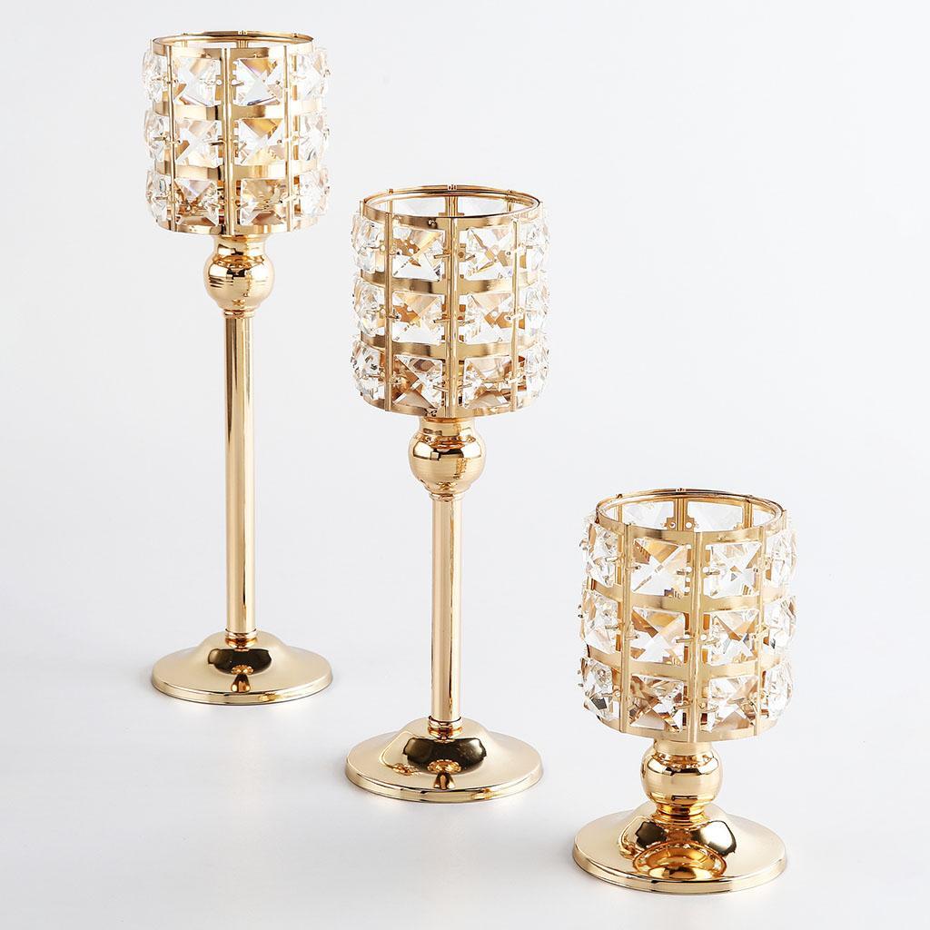 Candelabru elegant din cristal suport lumânare piesă centrală petrecere sfeșnic decor casă