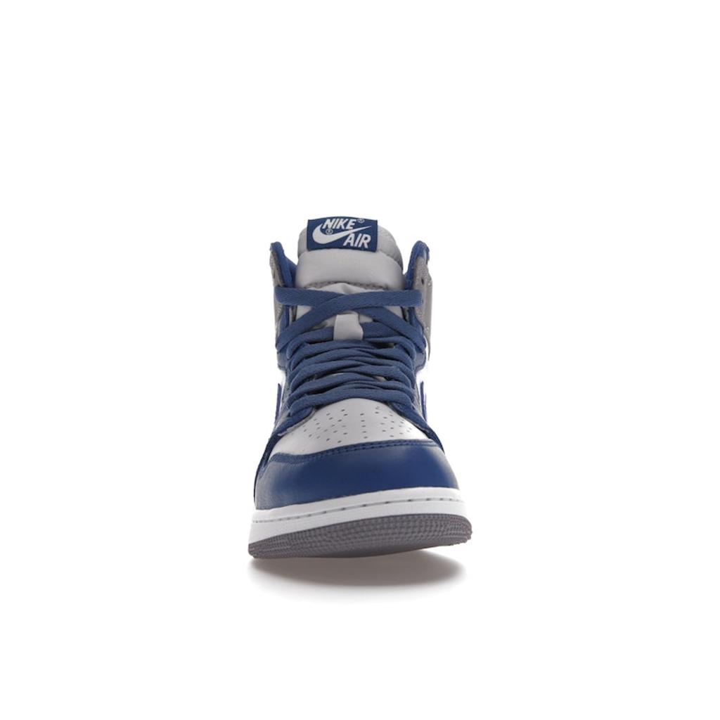 Air Jordan 1 Retro High OG GS True Blue Kids Sneakers White Cement-Grey FD1437-410