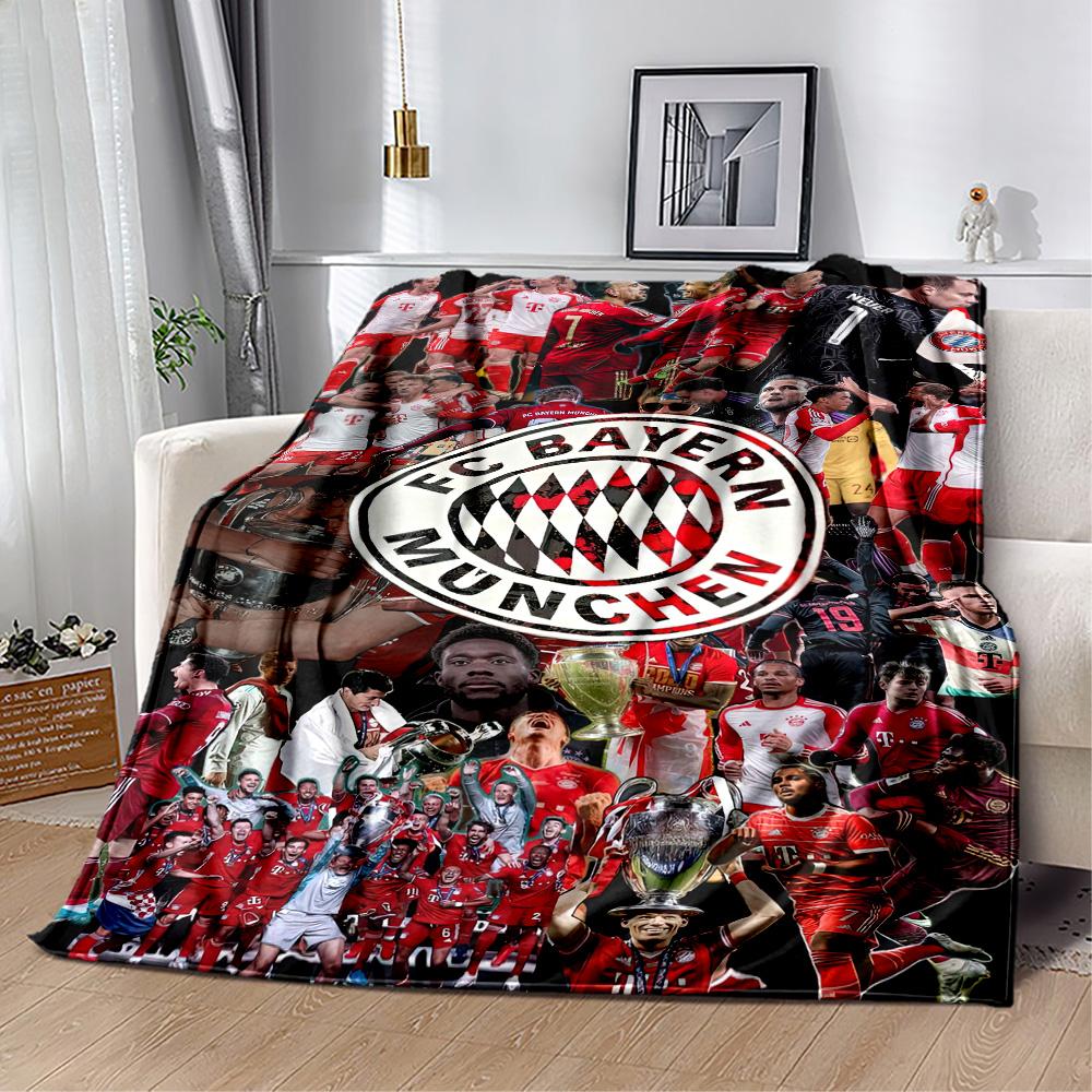Bayern Munich Blanket Warmthful Decor Great for Seaside Bedding Picnics for All Seasons Modern Unique Gift for Family and Friends Camping