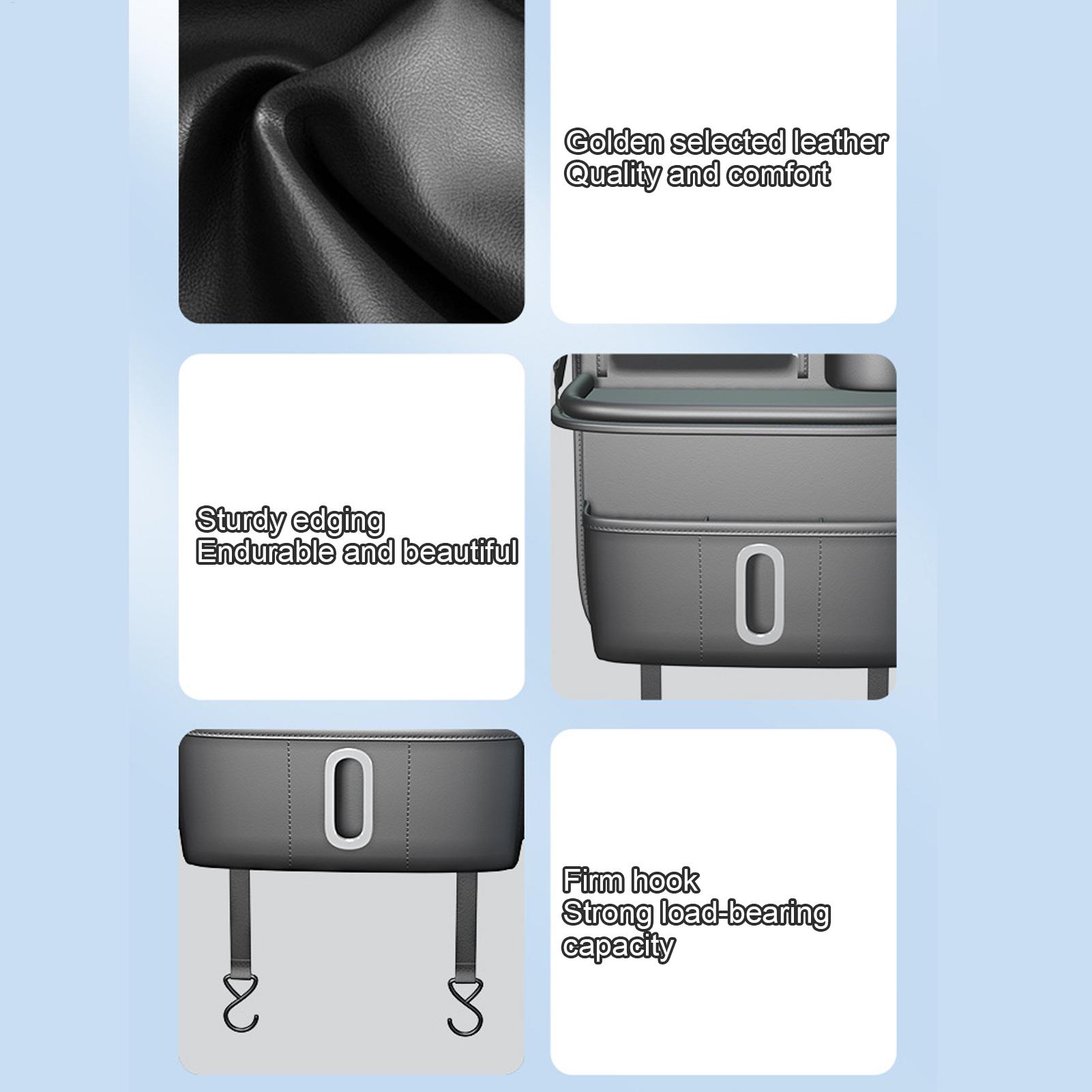 Backseat Organizer Car Seat Storage Organizer Anti-kick Pad Protector for Vehicles Auto Backseat Storage Bag with Folding Food CN