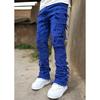 Men's 2025 Retro High Street Loose Straight-Leg Patch Applique Jeans