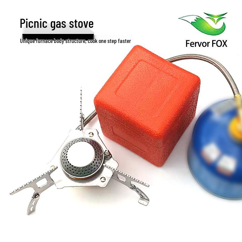 Electronic Ignition Outdoor Split Gas Camping Stove Burner Head белый