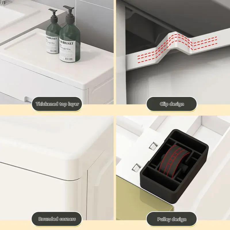 Dulap de depozitare cu sertare multifuncțional cu 3/4/5/6/7 straturi, dulap de diverse rezistent la praf