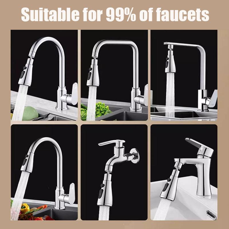 Universal 720° Kitchen Faucet Extender Aerator Splash Filter Kitchen Washbasin Faucet Bubbler Nozzle Sink Water Tap Bubbler