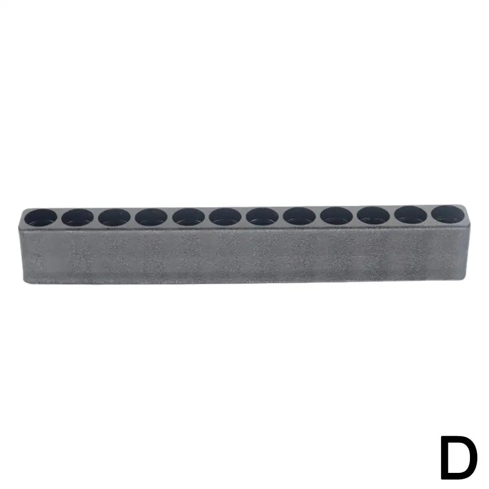 6/10/11/12 Holes Drill Bit Storage Case Screwdriver Head Holder Hex Shank Screwdriver Bit Holder For 6.35mm/ 1/4" Standard D1G8