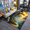 Majestic Peacock Nature Artistic Serenity Carpet Yoga Living Room Room Decor Children's Crawling Mat Doormat Area Rug