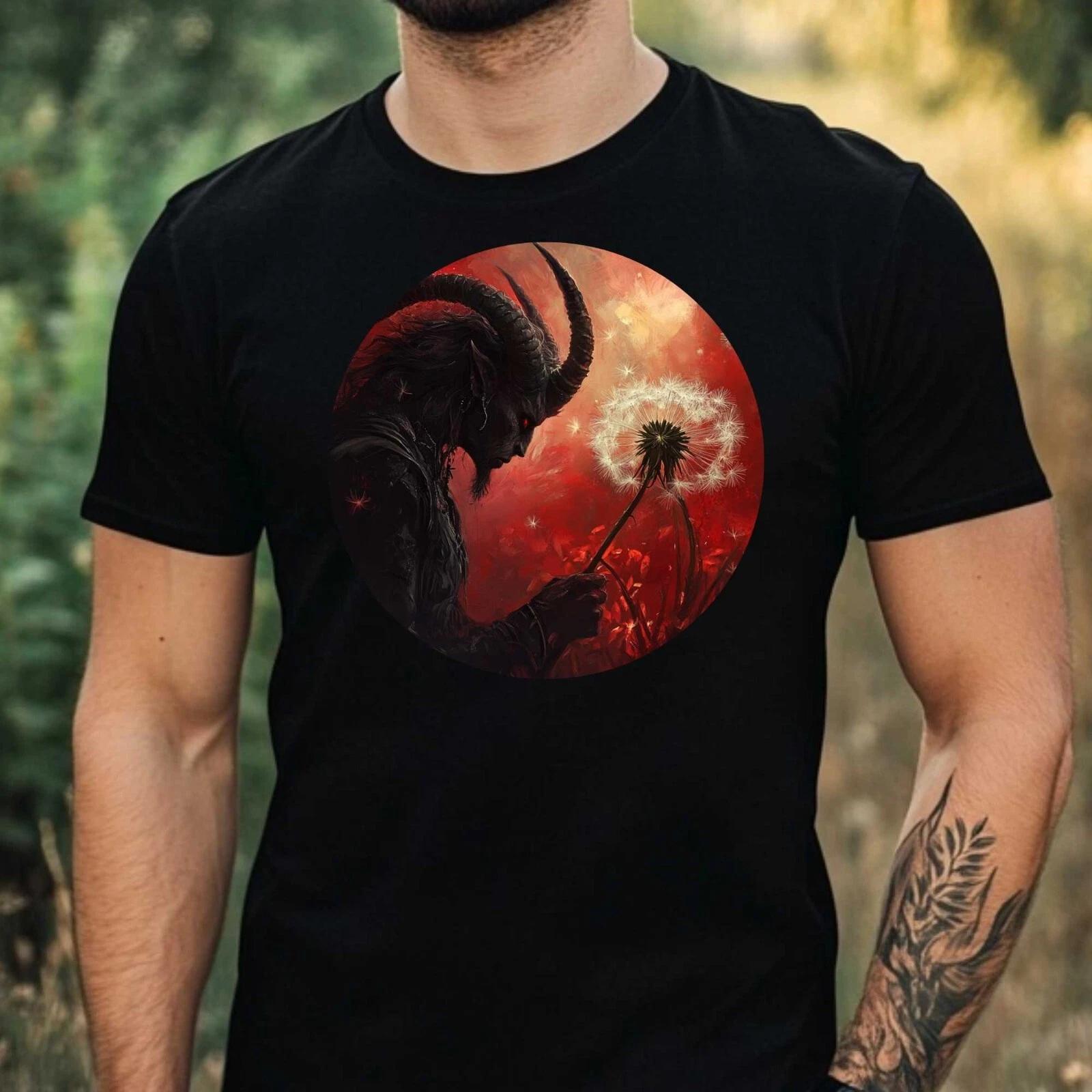 T-Shirt Herren Dämon mit Löwenzahn Motiv Baumwolle Größe XS bis 5XL XL