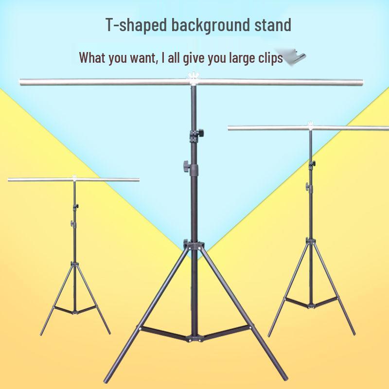 Telescopic Portable Backdrop Stand for Photography and Live Broadcasts
