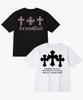Aleubenkeulleob [2Pack] Stuck Three Short Sleeve T-Shirt 2-Piece Package