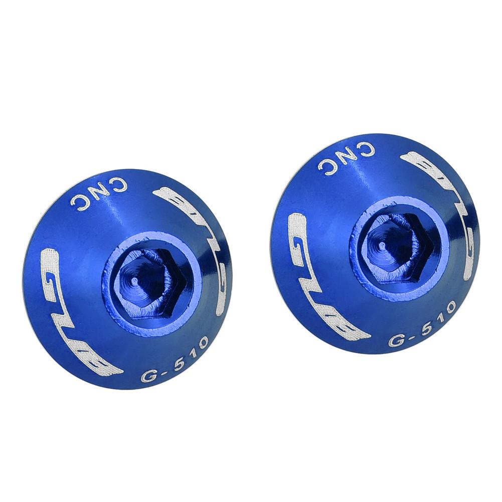 GUB G-510 2Pcs M5 * 12mm Bike Bicycle Water Bottle Cage Holder Bracket Screw Bolts(Blue)