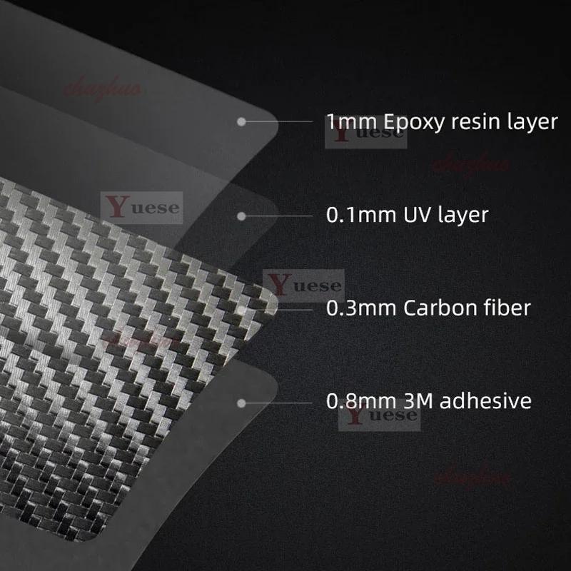 Für Mazda 3 CX-30 CX-30 EV - Kompatibel mit Start-Stopp-Knopfabdeckung Kohlefaser schlüsselloser Auto-Motorzündschalter