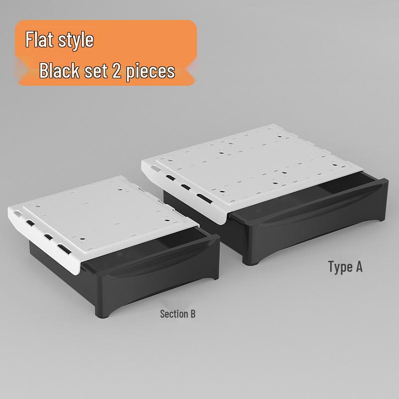 Hidden Under-Desk Adhesive Drawer for Workspace Organization