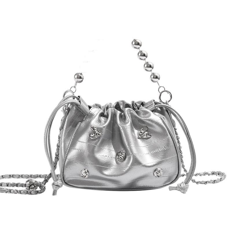 

2025 нова жіноча сумка-тоут срібний